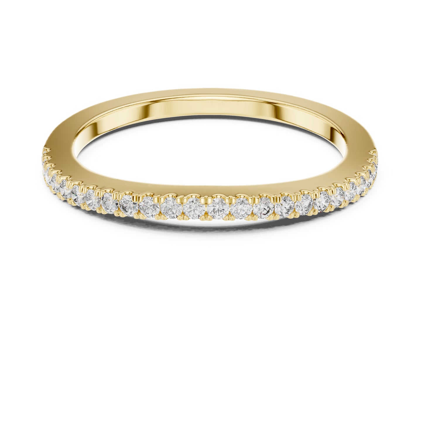 14K White Gold Round Lab-Grown Diamond Drop Ring for Women | Party Wear | Pure Carat