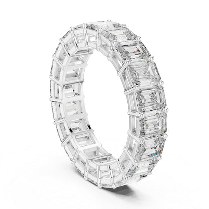 18K Rose Gold Emerald Cut Lab-Grown Diamond Ring for Women | Office Wear | Pure Carat