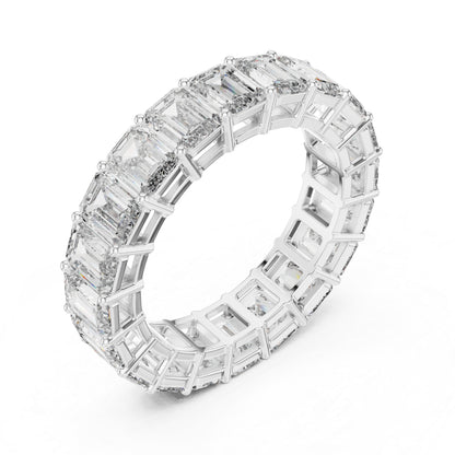 18K Rose Gold Emerald Cut Lab-Grown Diamond Ring for Women | Office Wear | Pure Carat
