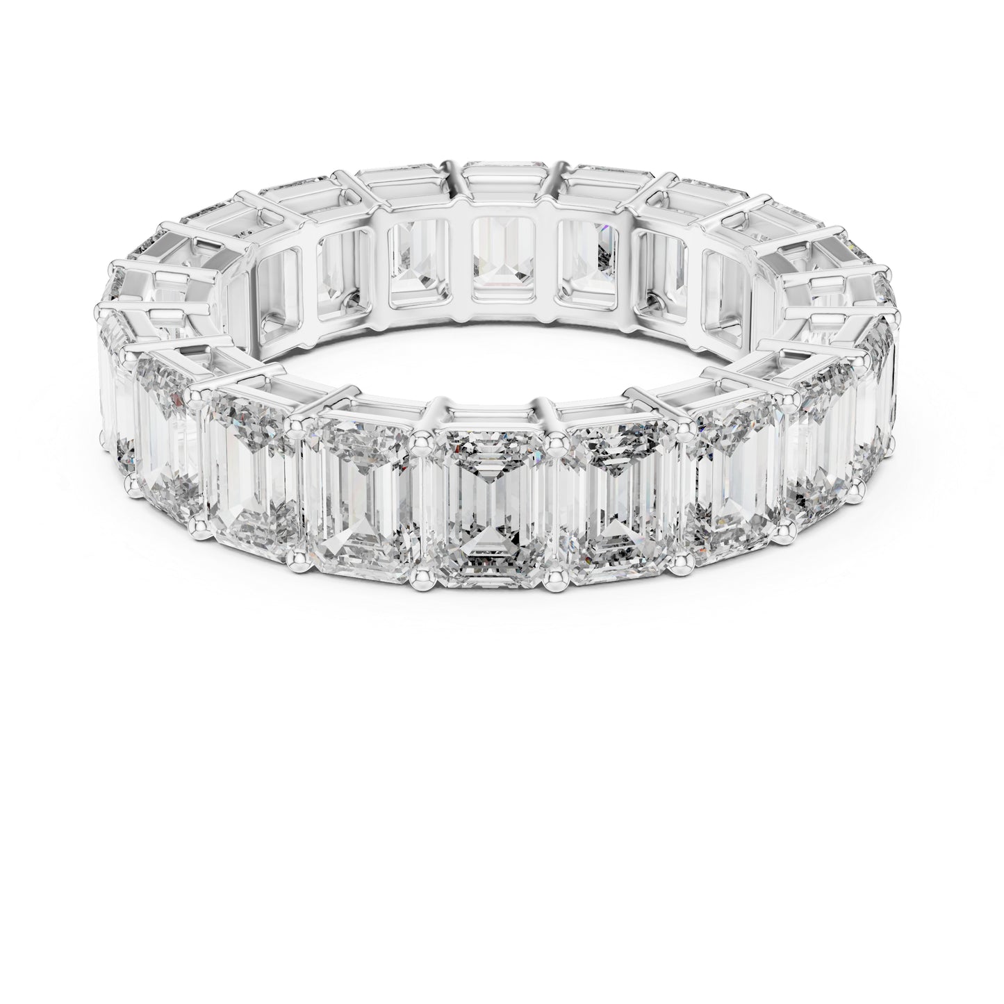 18K Rose Gold Emerald Cut Lab-Grown Diamond Ring for Women | Office Wear | Pure Carat