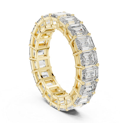 18K Rose Gold Emerald Cut Lab-Grown Diamond Ring for Women | Office Wear | Pure Carat