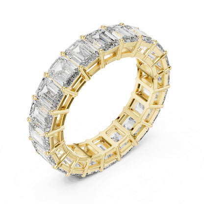 18K Rose Gold Emerald Cut Lab-Grown Diamond Ring for Women | Office Wear | Pure Carat