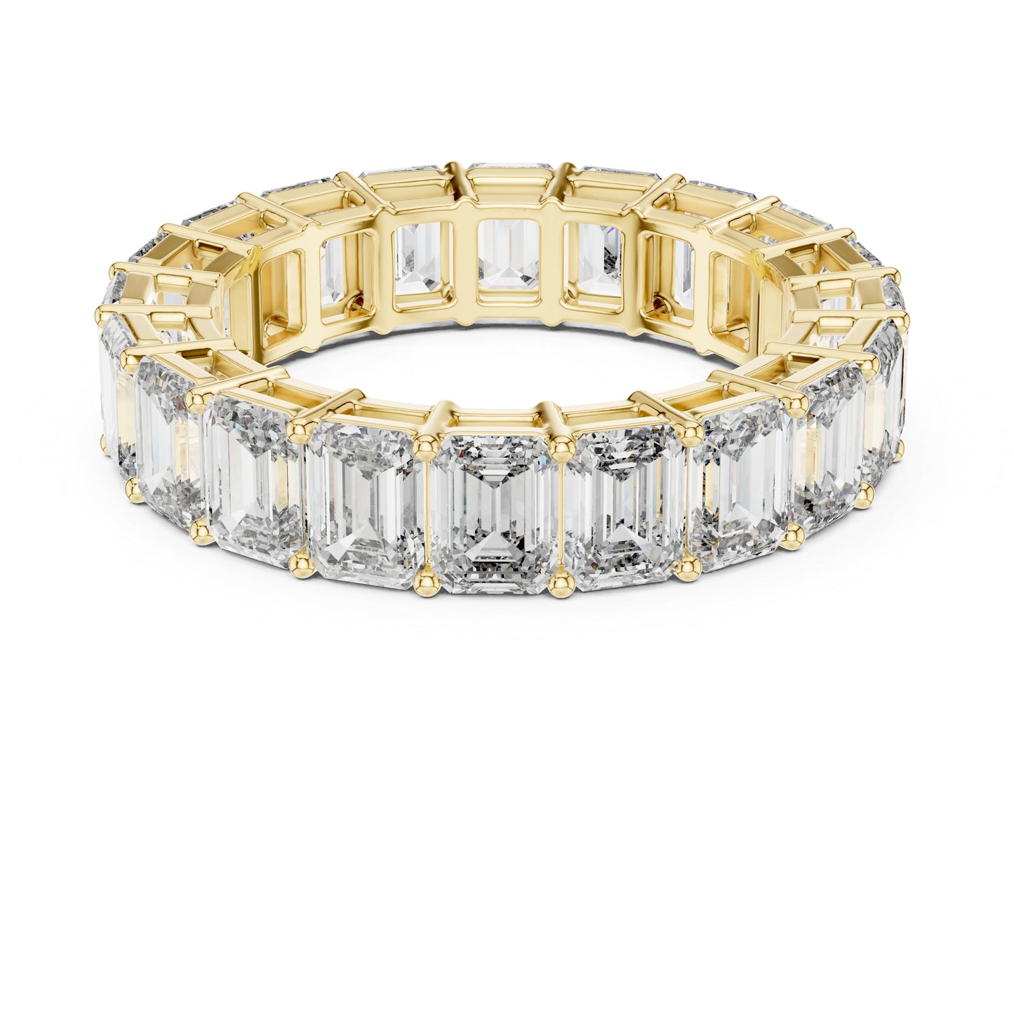 18K Rose Gold Emerald Cut Lab-Grown Diamond Ring for Women | Office Wear | Pure Carat