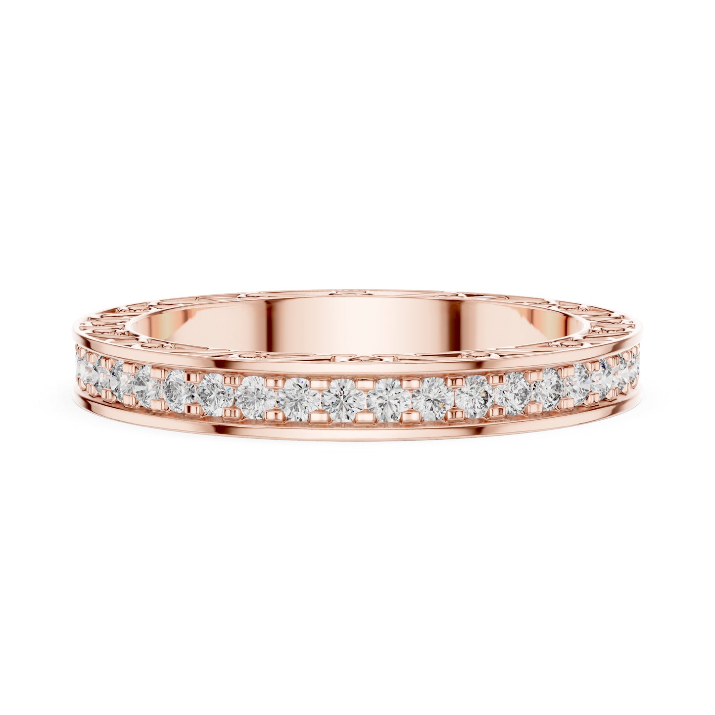 18K Yellow Gold Round Lab-Grown Diamond Drop Ring for Women | Anniversary Gift | Pure Carat