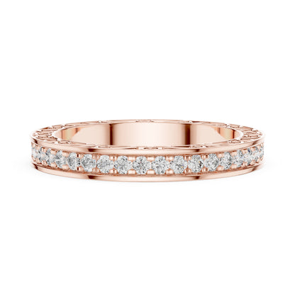18K Yellow Gold Round Lab-Grown Diamond Drop Ring for Women | Anniversary Gift | Pure Carat