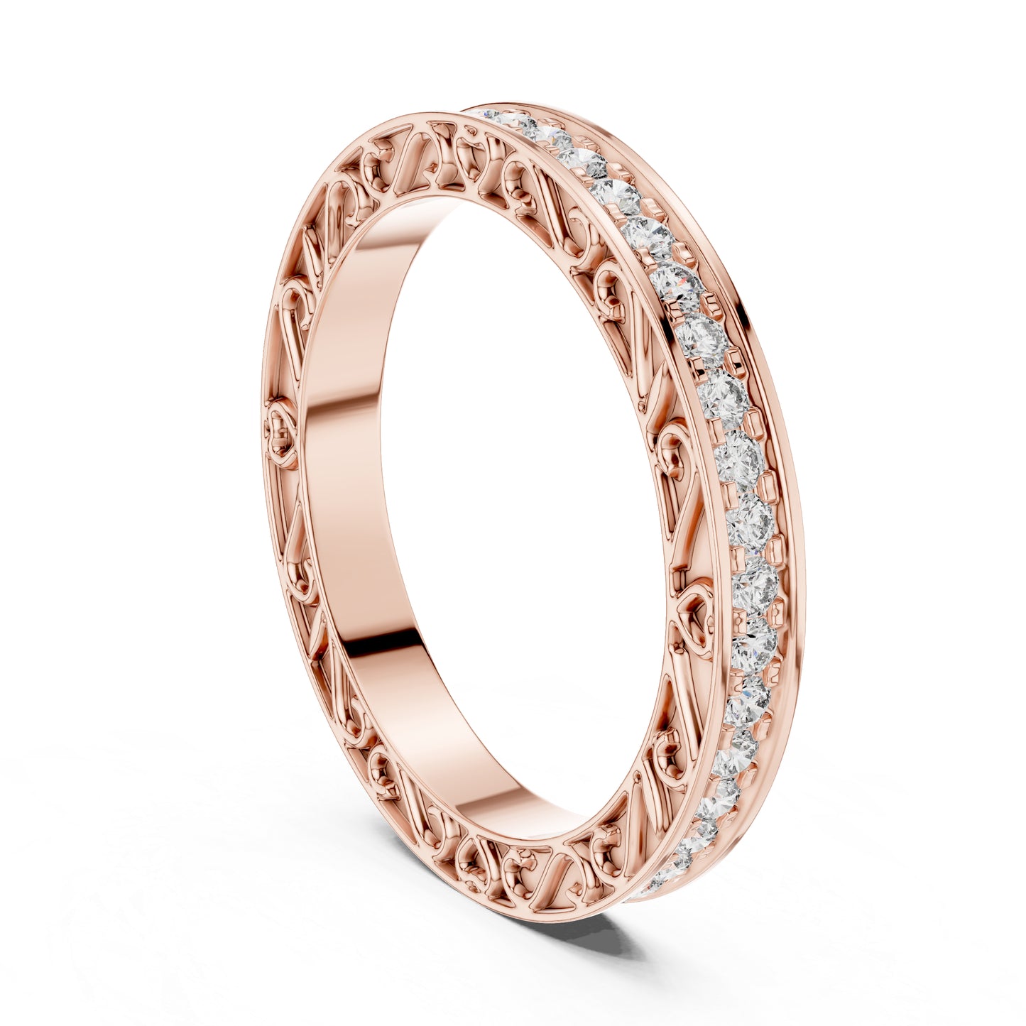 18K Yellow Gold Round Lab-Grown Diamond Drop Ring for Women | Anniversary Gift | Pure Carat
