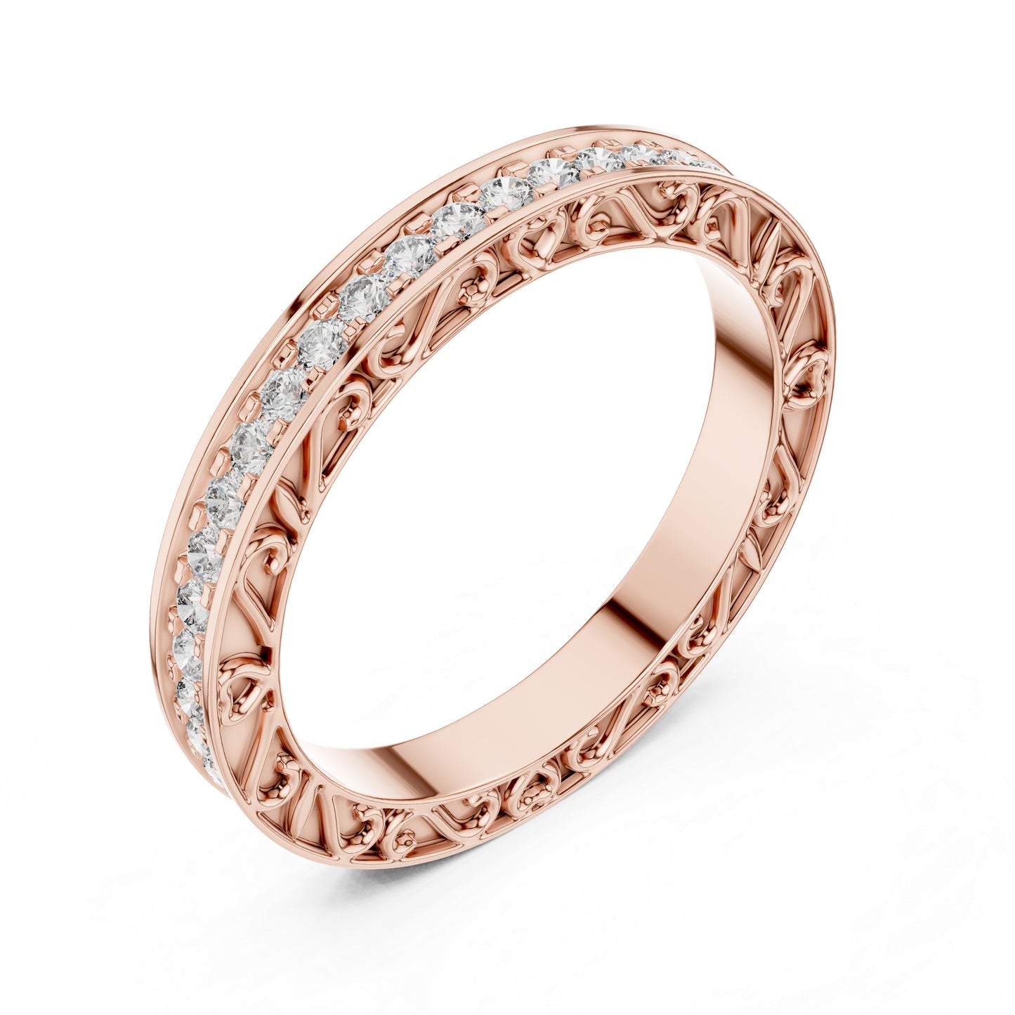 18K Yellow Gold Round Lab-Grown Diamond Drop Ring for Women | Anniversary Gift | Pure Carat