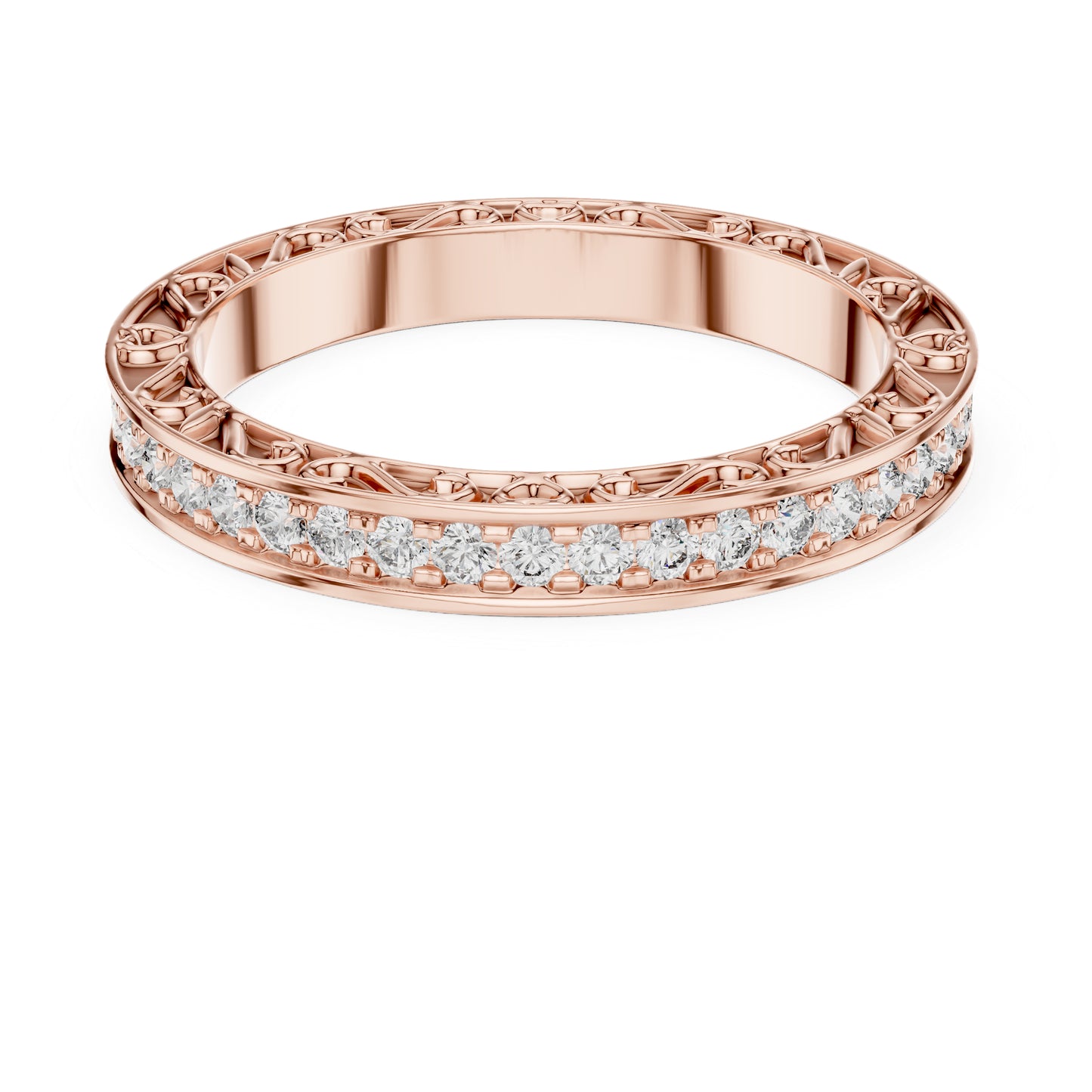 18K Yellow Gold Round Lab-Grown Diamond Drop Ring for Women | Anniversary Gift | Pure Carat
