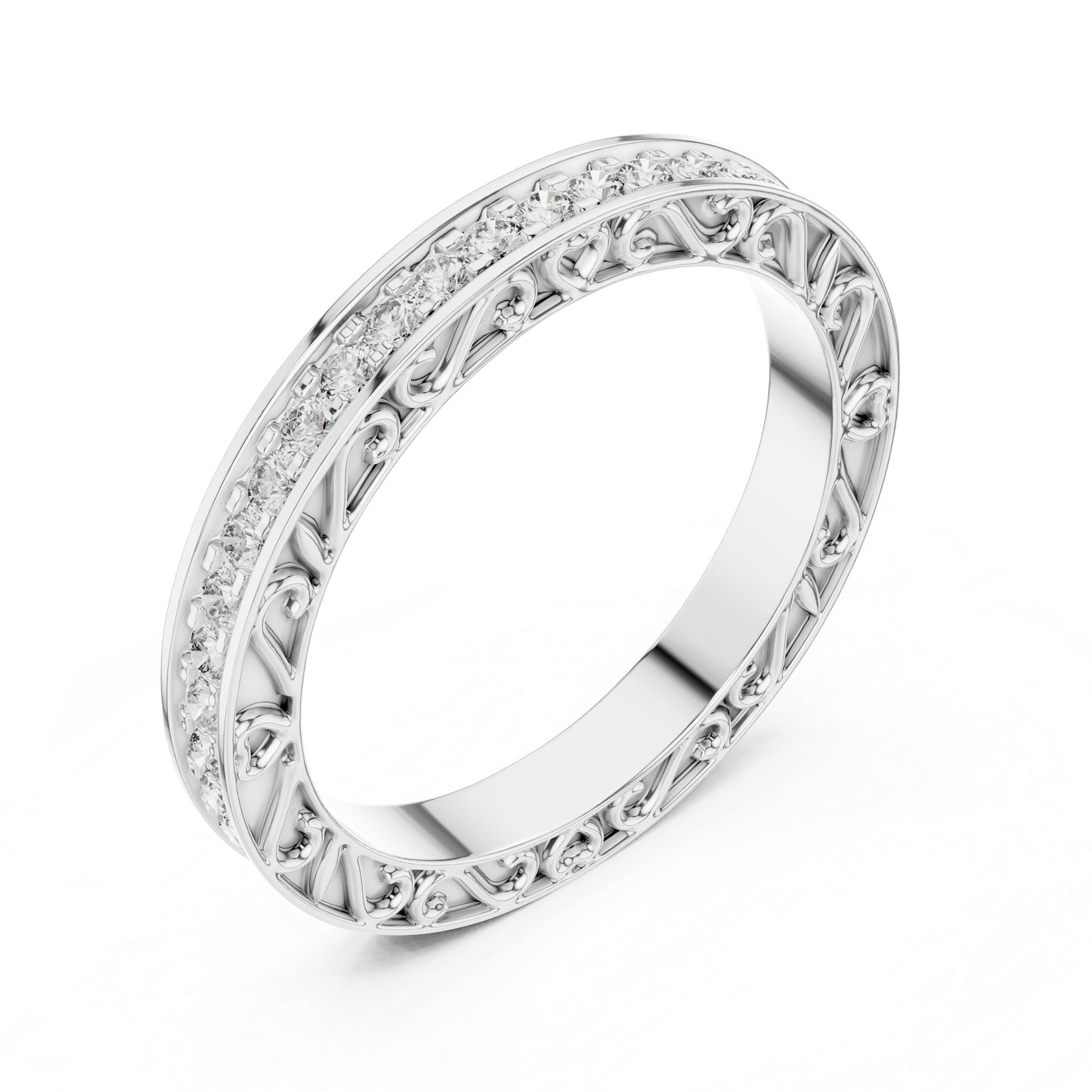 18K Yellow Gold Round Lab-Grown Diamond Drop Ring for Women | Anniversary Gift | Pure Carat