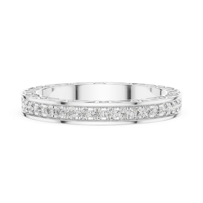 18K Yellow Gold Round Lab-Grown Diamond Drop Ring for Women | Anniversary Gift | Pure Carat
