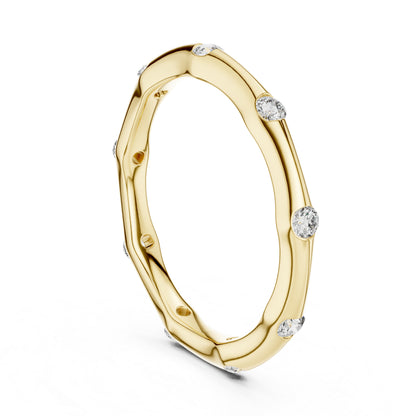 14K Rose Gold Round Lab-Grown Diamond Ring for Women | Party Wear Jewellery | Pure Carat