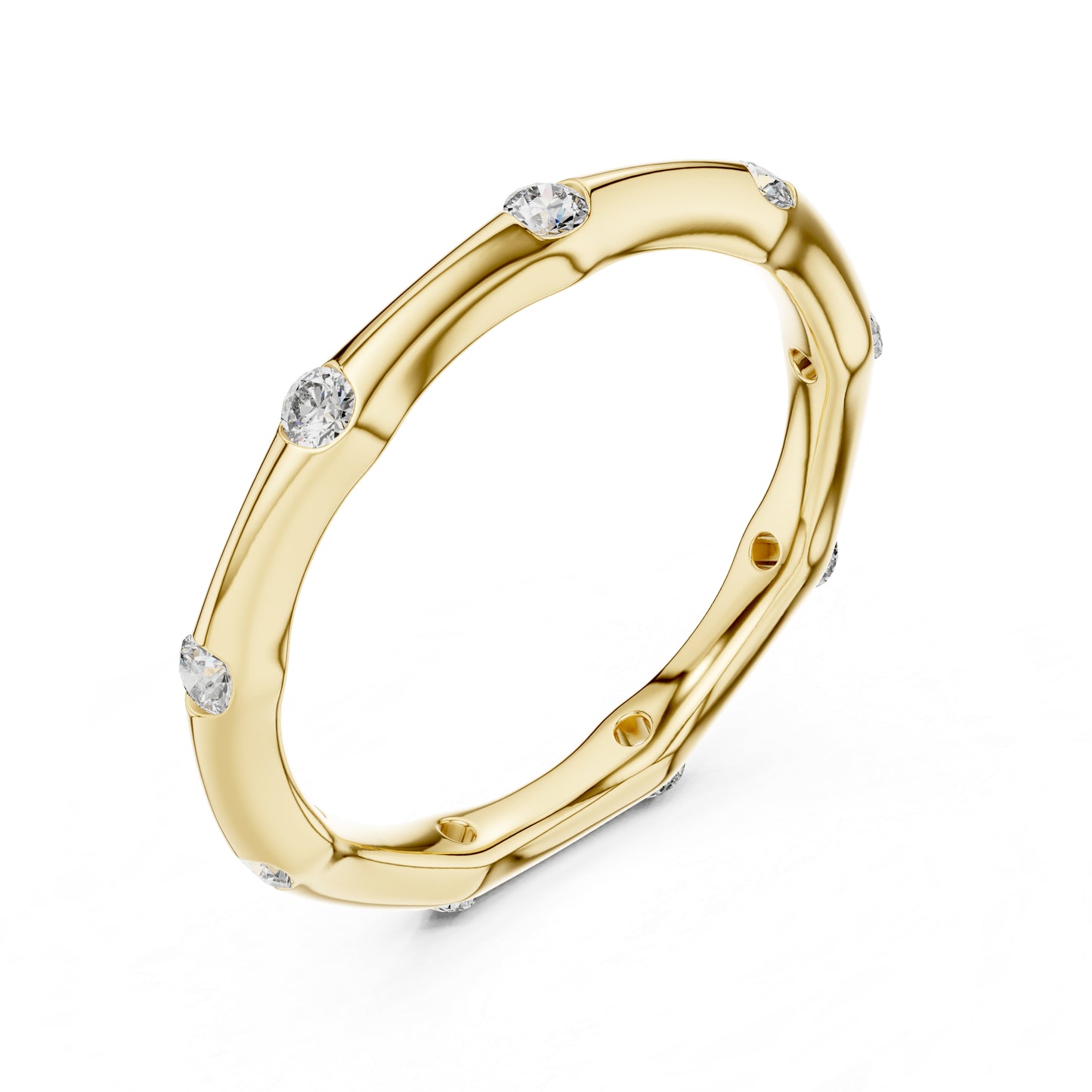14K Rose Gold Round Lab-Grown Diamond Ring for Women | Party Wear Jewellery | Pure Carat