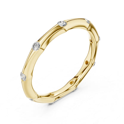 14K Rose Gold Round Lab-Grown Diamond Ring for Women | Party Wear Jewellery | Pure Carat