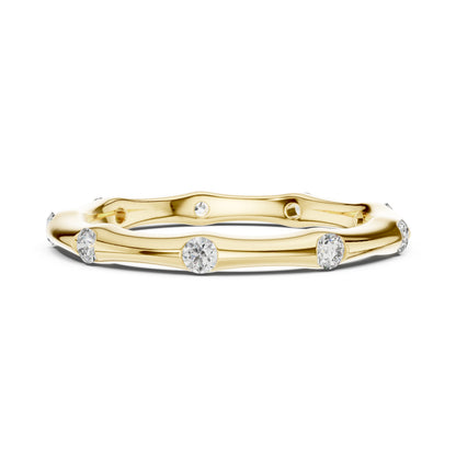 14K Rose Gold Round Lab-Grown Diamond Ring for Women | Party Wear Jewellery | Pure Carat
