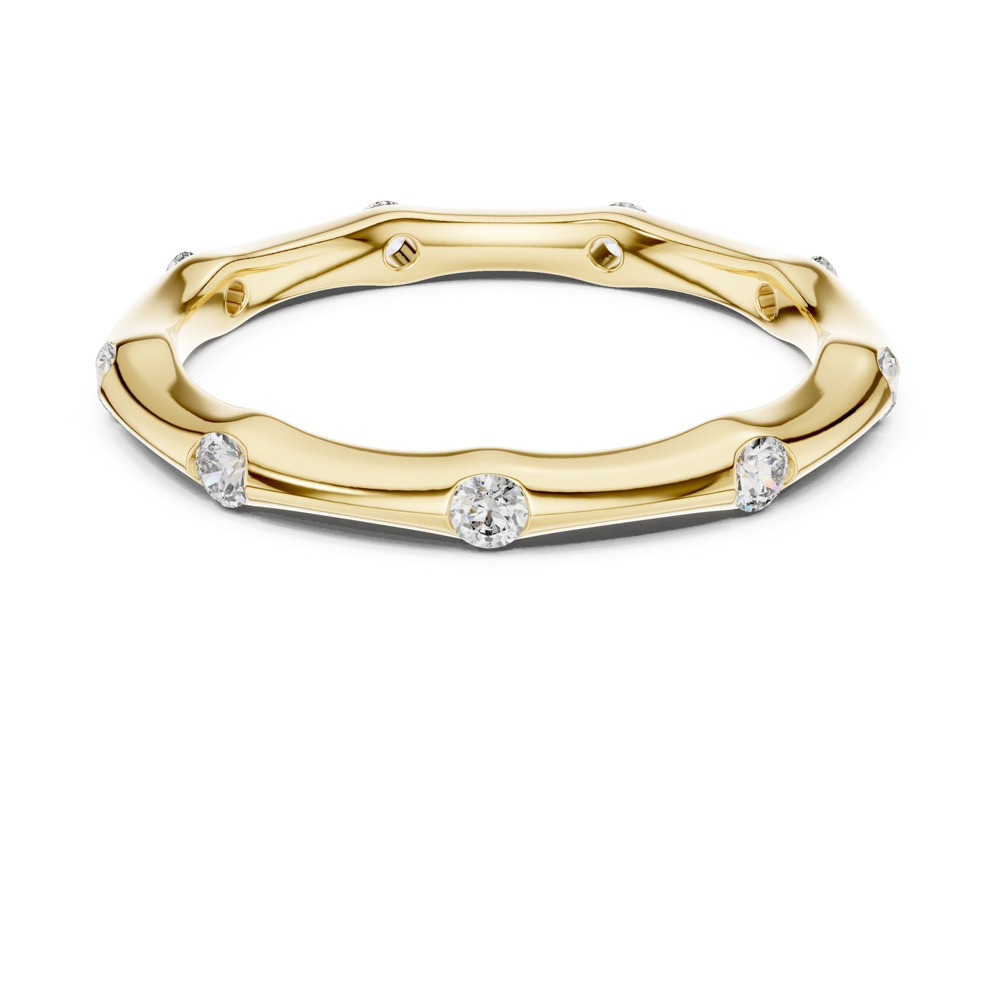 14K Rose Gold Round Lab-Grown Diamond Ring for Women | Party Wear Jewellery | Pure Carat