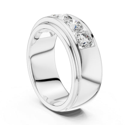 18K White Gold Round Lab-Grown Diamond Ring for Women | Everyday Wear | Pure Carat