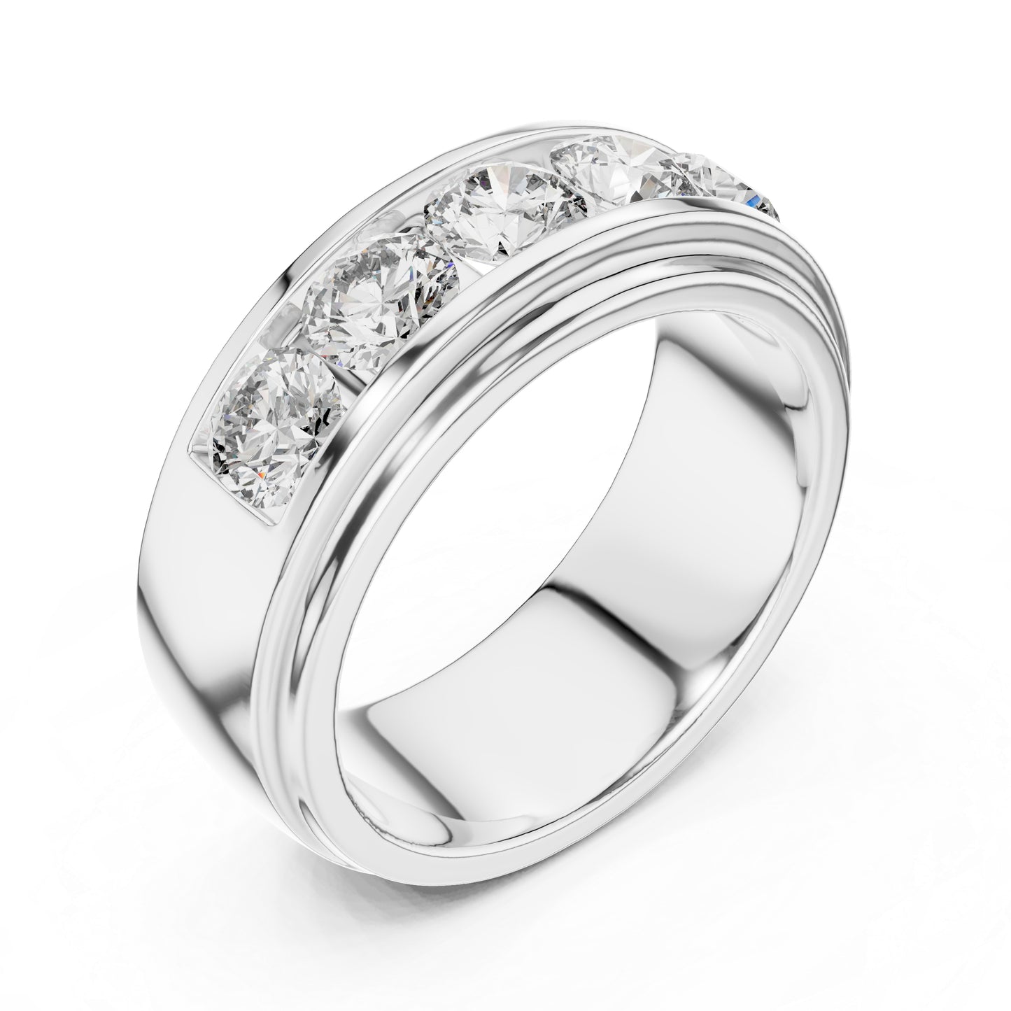 18K White Gold Round Lab-Grown Diamond Ring for Women | Everyday Wear | Pure Carat