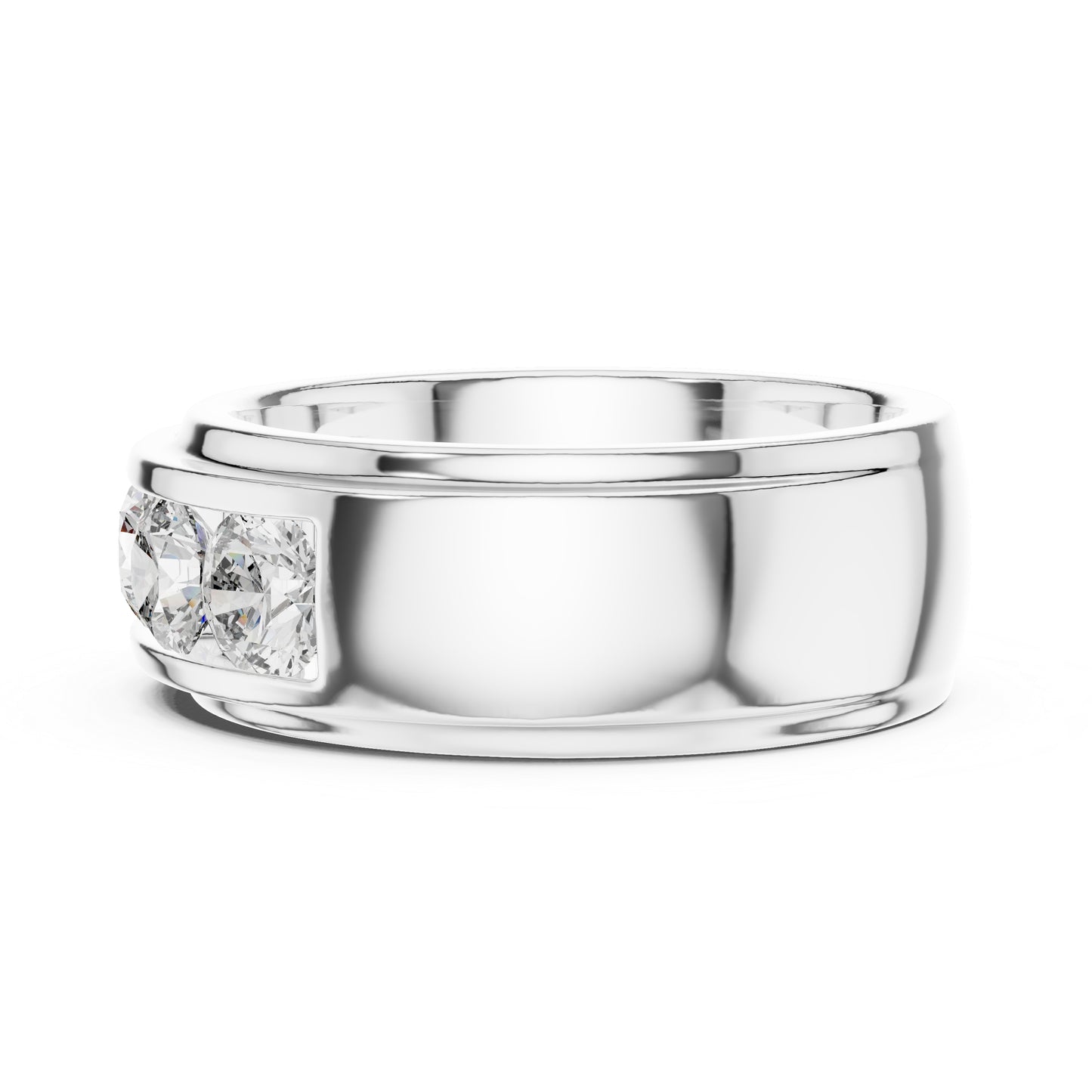18K White Gold Round Lab-Grown Diamond Ring for Women | Everyday Wear | Pure Carat