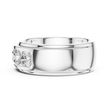 18K White Gold Round Lab-Grown Diamond Ring for Women | Everyday Wear | Pure Carat