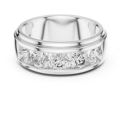 18K White Gold Round Lab-Grown Diamond Ring for Women | Everyday Wear | Pure Carat