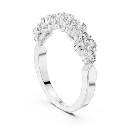 18K Rose Gold Round Lab-Grown Diamond Drop Ring for Women | Anniversary Gift | Pure Carat