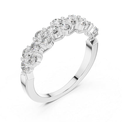 18K Rose Gold Round Lab-Grown Diamond Drop Ring for Women | Anniversary Gift | Pure Carat