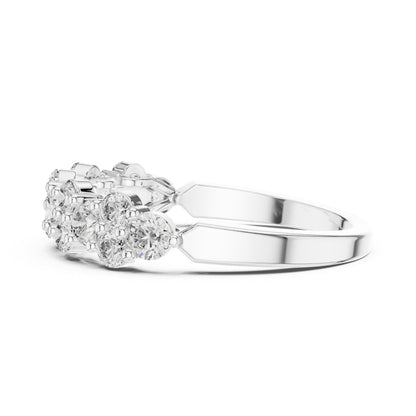 18K Rose Gold Round Lab-Grown Diamond Drop Ring for Women | Anniversary Gift | Pure Carat