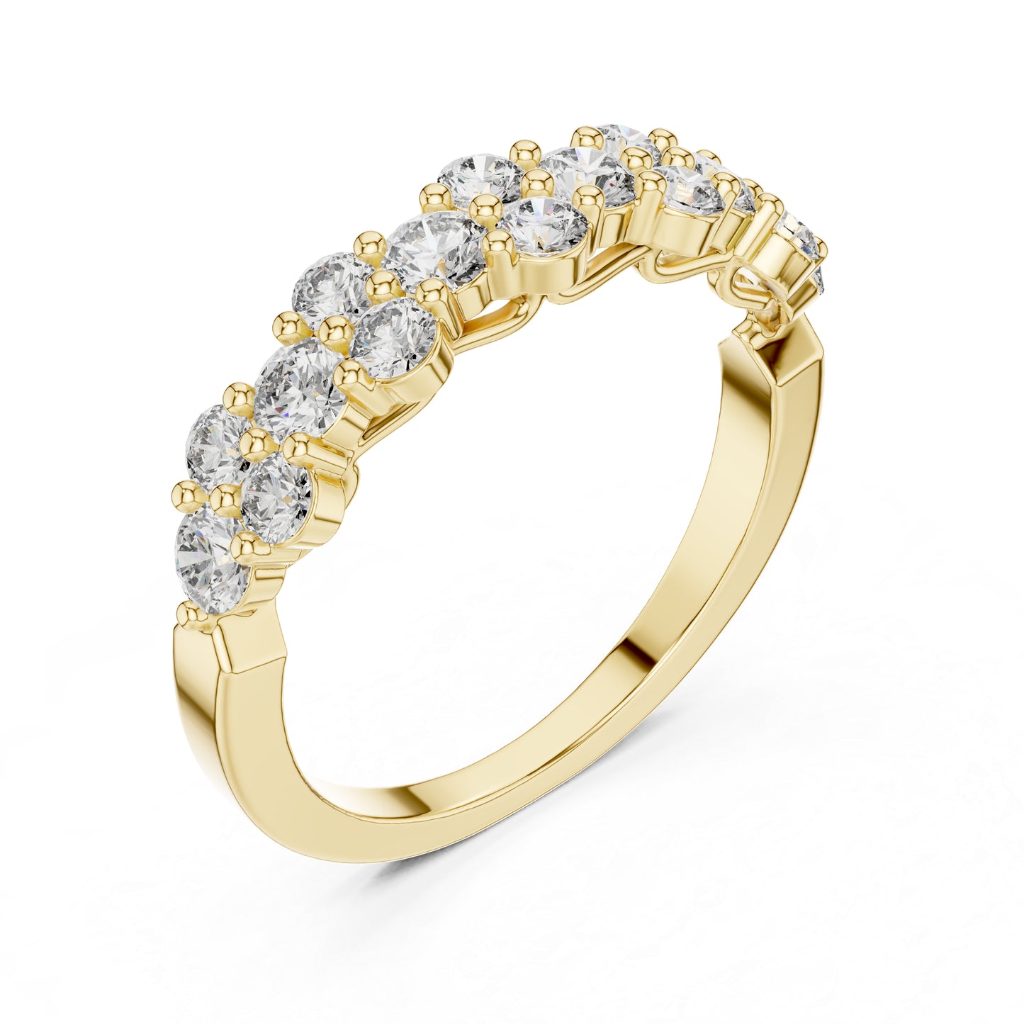 18K Rose Gold Round Lab-Grown Diamond Drop Ring for Women | Anniversary Gift | Pure Carat