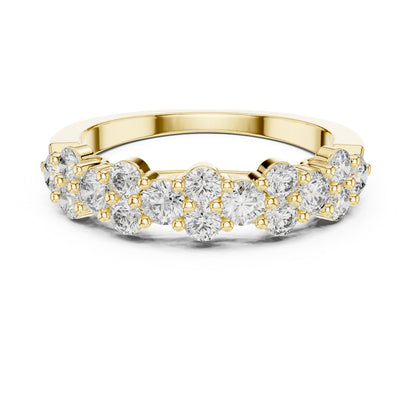 18K Rose Gold Round Lab-Grown Diamond Drop Ring for Women | Anniversary Gift | Pure Carat