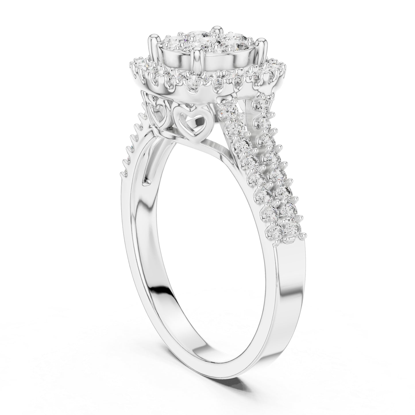 18K Yellow Gold Round Lab-Grown Diamond Drop Ring for Women | Everyday Wear | Pure Carat