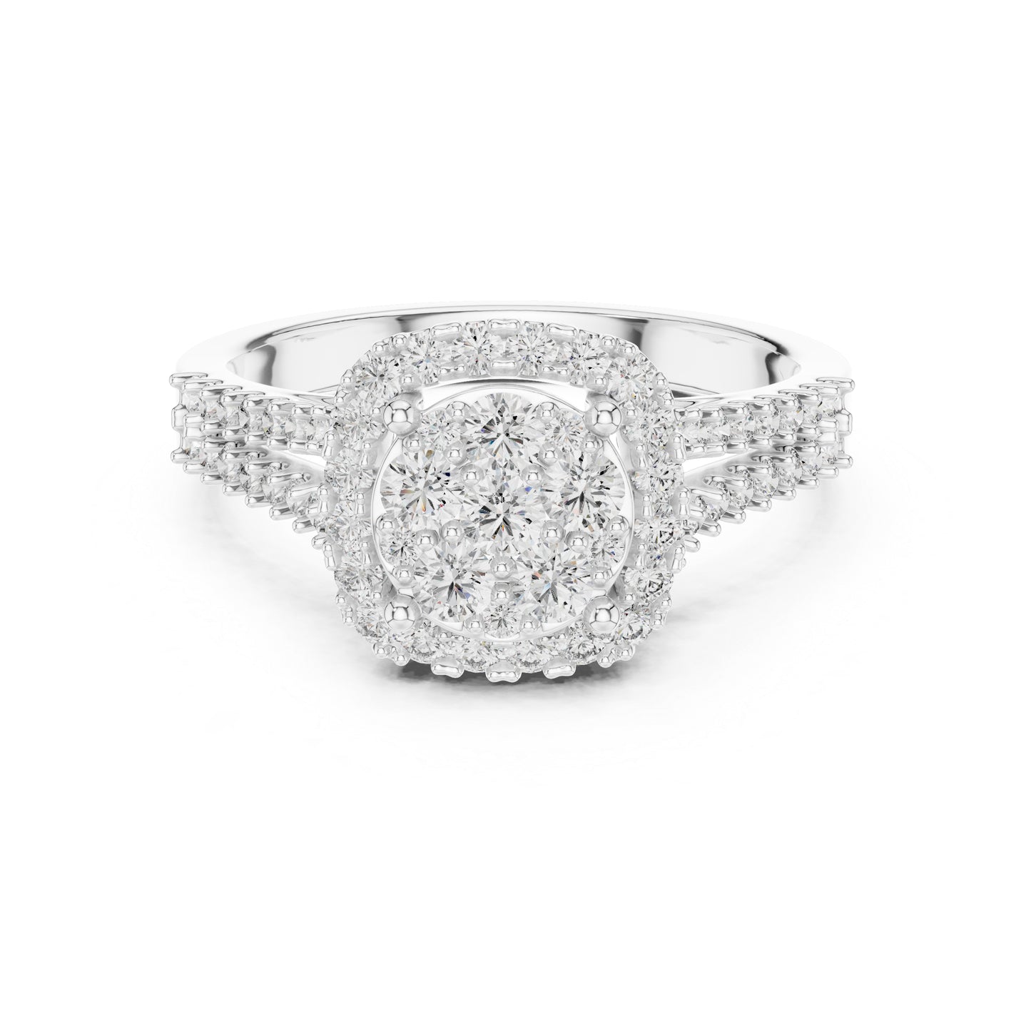 18K Yellow Gold Round Lab-Grown Diamond Drop Ring for Women | Everyday Wear | Pure Carat