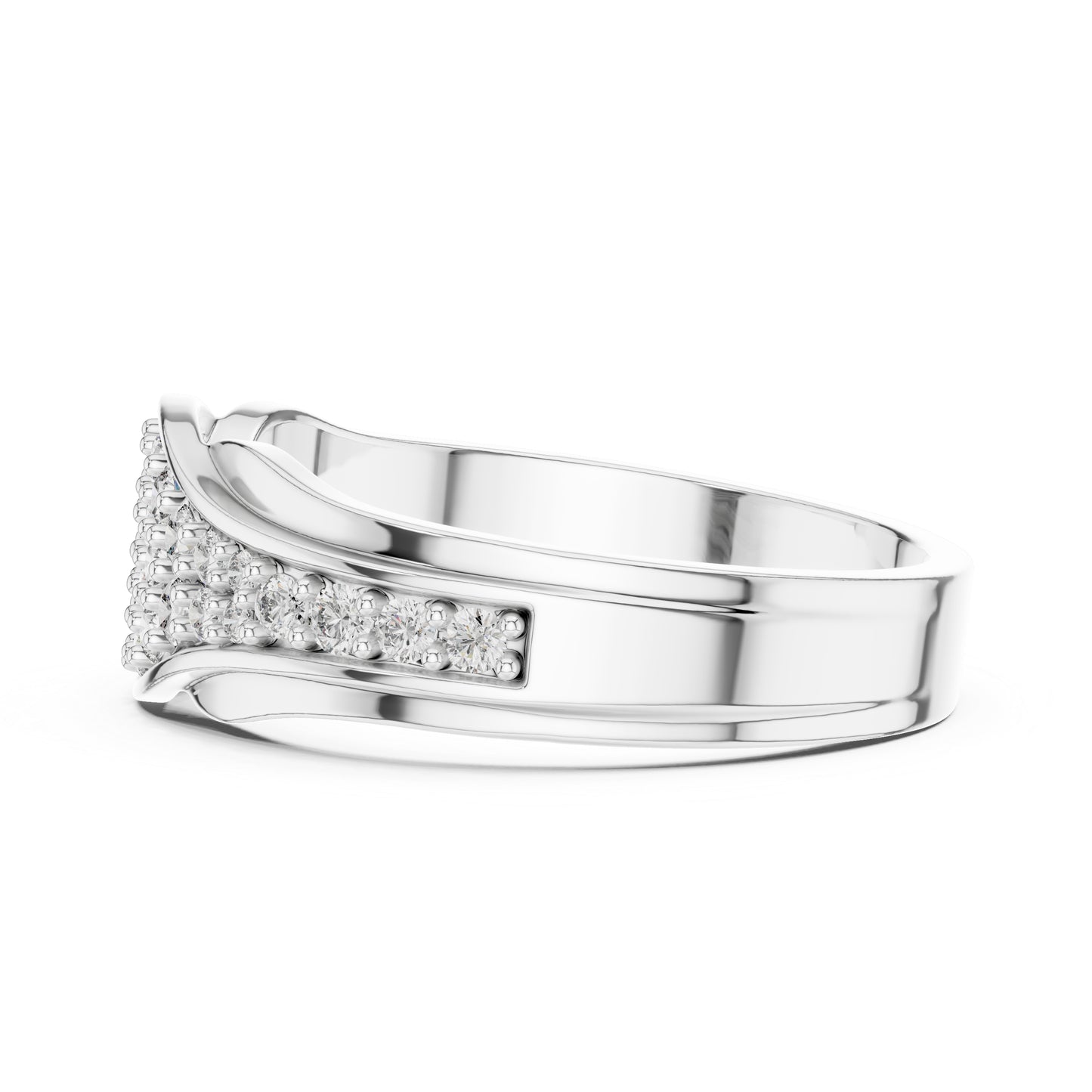 14K Rose Gold Oval & Round Lab-Grown Diamond Stud Ring for Women | Wedding Jewellery | Pure Carat