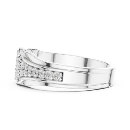 14K Rose Gold Oval & Round Lab-Grown Diamond Stud Ring for Women | Wedding Jewellery | Pure Carat