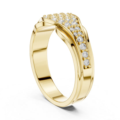 14K Rose Gold Oval & Round Lab-Grown Diamond Stud Ring for Women | Wedding Jewellery | Pure Carat