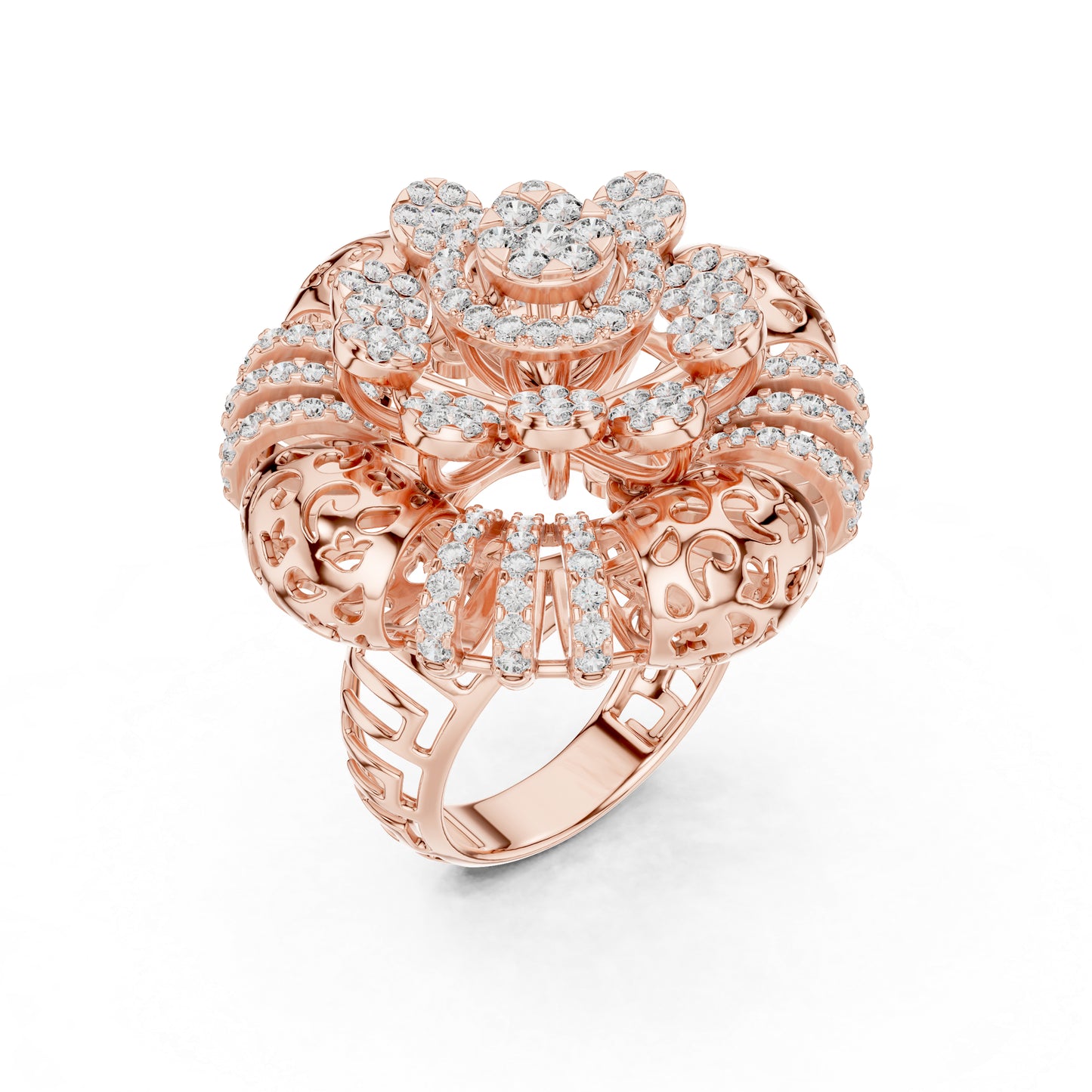 18K White Gold Round Lab-Grown Diamond Ring for Women | Office Wear Jewellery | Pure Carat