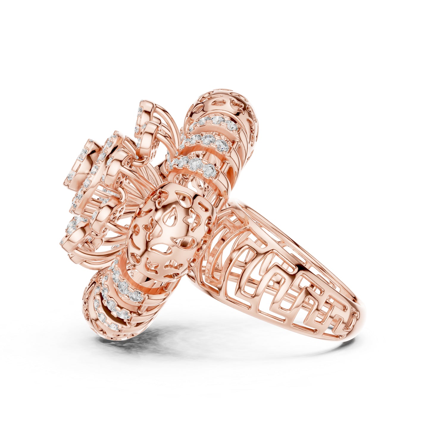 18K White Gold Round Lab-Grown Diamond Ring for Women | Office Wear Jewellery | Pure Carat