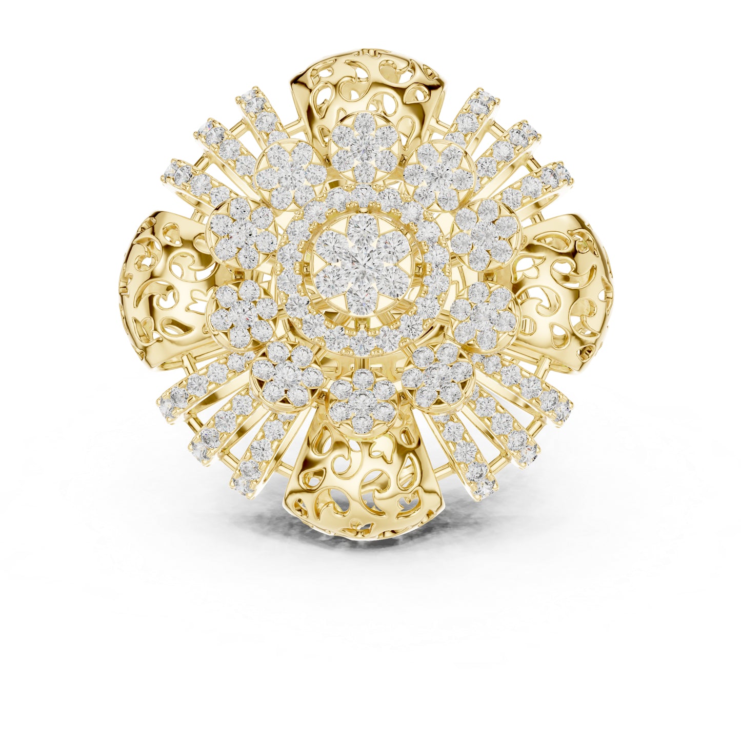 18K White Gold Round Lab-Grown Diamond Ring for Women | Office Wear Jewellery | Pure Carat