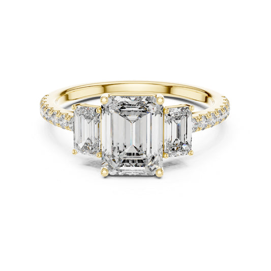 14K Rose Gold Round Cut Diamond Drop Ring for Women | Engagement Jewellery | Pure Carat