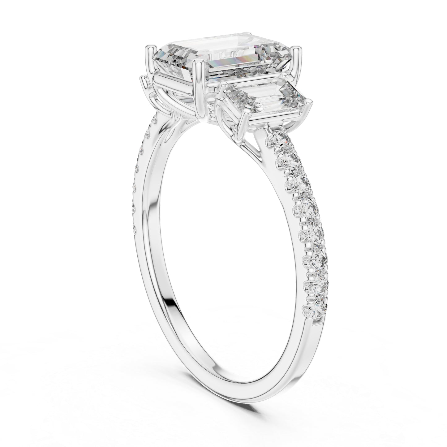 14K Rose Gold Round Cut Diamond Drop Ring for Women | Engagement Jewellery | Pure Carat