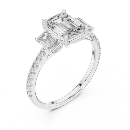 14K Rose Gold Round Cut Diamond Drop Ring for Women | Engagement Jewellery | Pure Carat