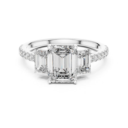 14K Rose Gold Round Cut Diamond Drop Ring for Women | Engagement Jewellery | Pure Carat