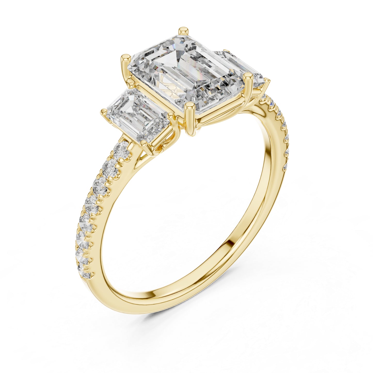 14K Rose Gold Round Cut Diamond Drop Ring for Women | Engagement Jewellery | Pure Carat