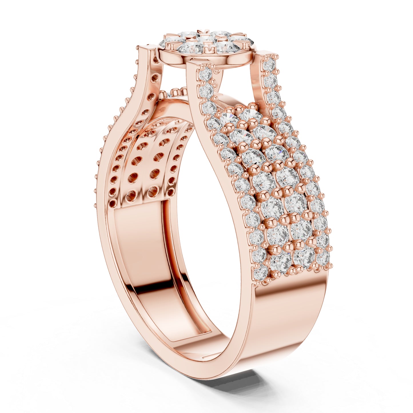 18K Yellow Gold Round Lab-Grown Diamond Ring for Women | Anniversary Gift | Pure Carat