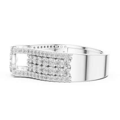 18K Yellow Gold Round Lab-Grown Diamond Ring for Women | Anniversary Gift | Pure Carat