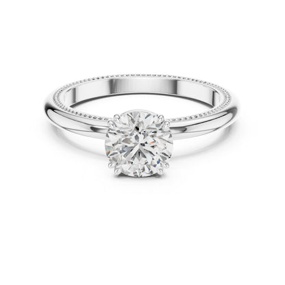 Women’s Round Lab-Grown Diamond Ring in 14K Rose Gold | Pure Carat