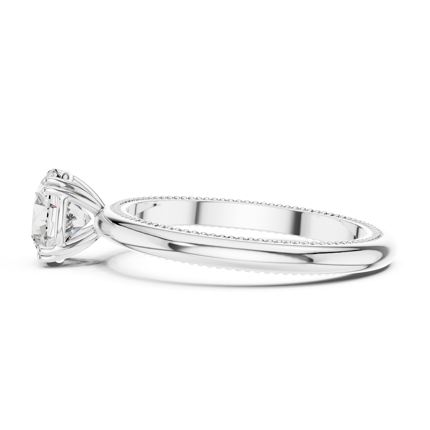 Women’s Round Lab-Grown Diamond Ring in 14K Rose Gold | Pure Carat