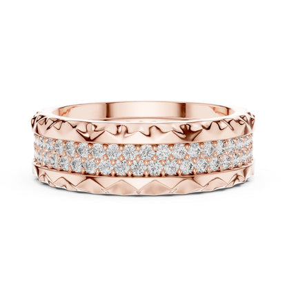 14K Yellow Gold Round Lab-Grown Diamond Ring for Women | Office Wear | Pure Carat