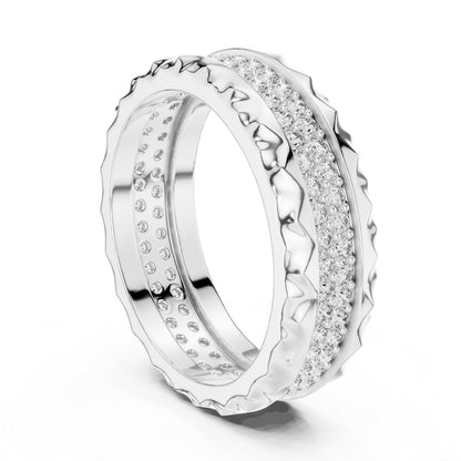 14K Yellow Gold Round Lab-Grown Diamond Ring for Women | Office Wear | Pure Carat