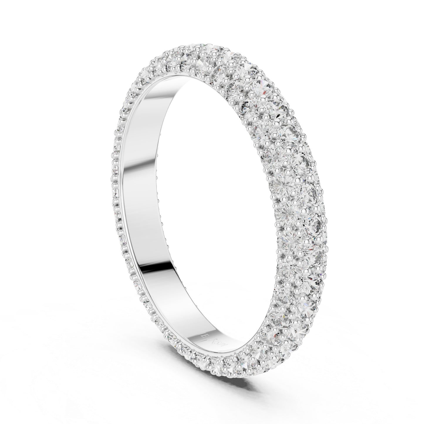 14K White Gold Round Lab-Grown Diamond Drop Ring for Women | Bridal Jewellery | Pure Carat