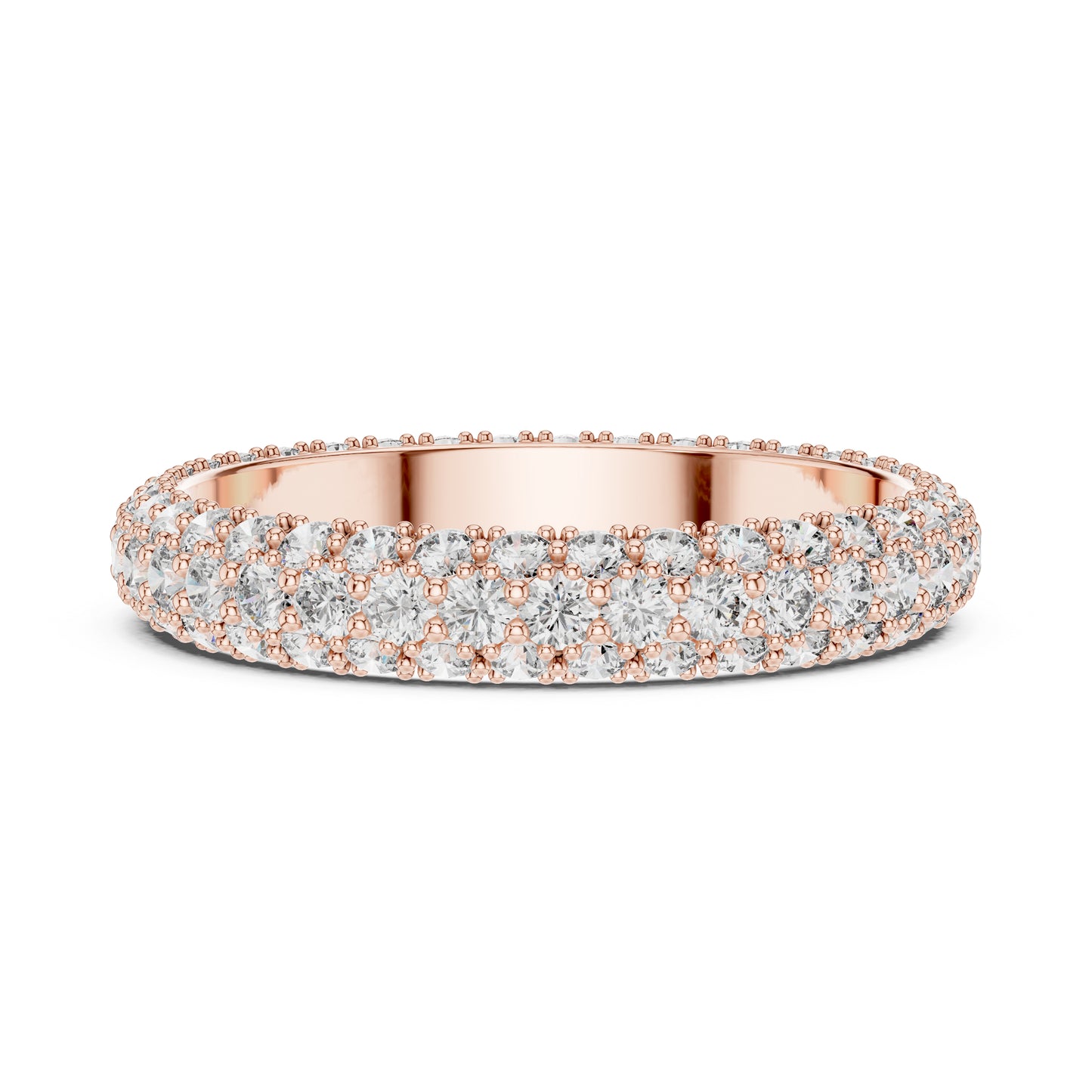14K White Gold Round Lab-Grown Diamond Drop Ring for Women | Bridal Jewellery | Pure Carat